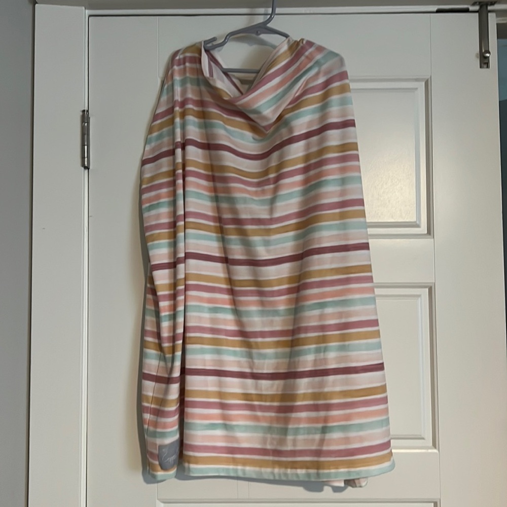 $13 ADD ONβ Copper pearl multi use cover breastfeeding car seat cover stripe